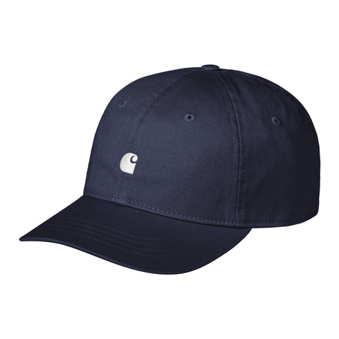 Carhartt WIP Madison Logo Cap Air - Force Blue / White — casquette