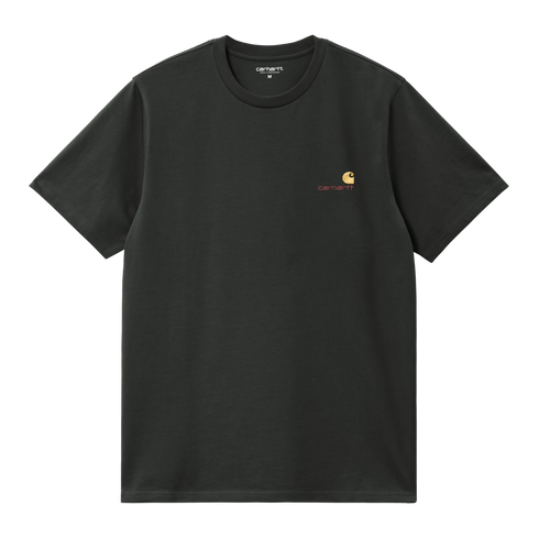 Carhartt Wip S/S American Script T-Shirt - Raven - I029956_3T6_XX