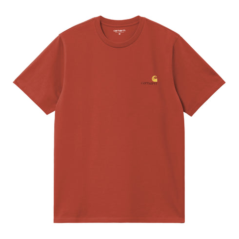 Carhartt WIP S/S American Script - Oxide Red — t-shirt