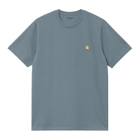 Carhartt WIP S/S Chase - Angelite / Gold — t-shirt