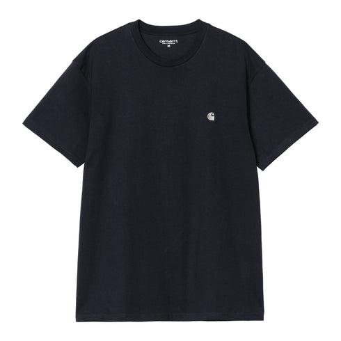 Carhartt WIP S/S Chase - Dark Navy / Gold — t-shirt