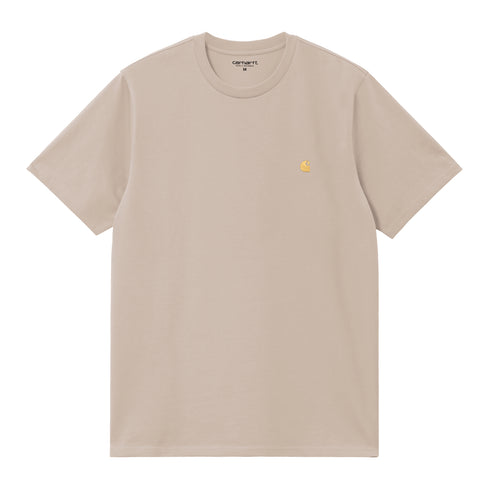 Carhartt WIP S/S Chase - Fleur De Sel / Gold — t-shirt