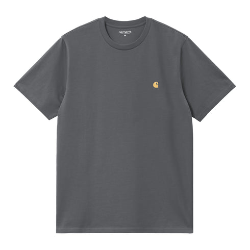 Carhartt WIP S/S Chase - Styx / Gold — t-shirt