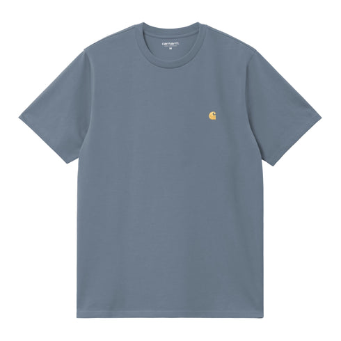 Carhartt WIP S/S Chase T-Shirt - Icesheet / Gold - Streetart.fr