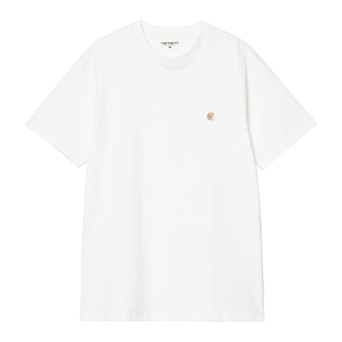Carhartt WIP S/S - Chase White / Gold — t-shirt
