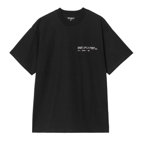 Carhartt WIP S/S Feather Progress T-Shirt - Black - Streetart.fr