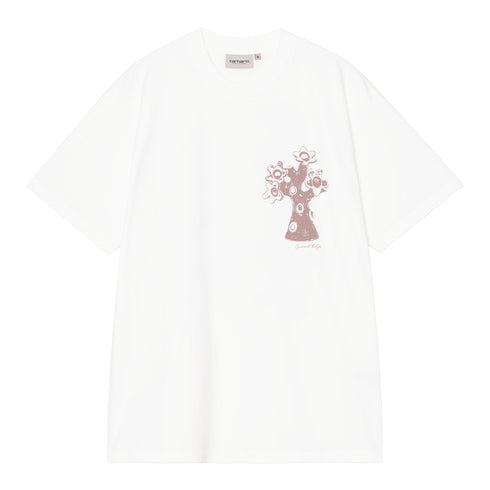 Carhartt WIP S/S Forma - White Heavy Stone Wash — t-shirt