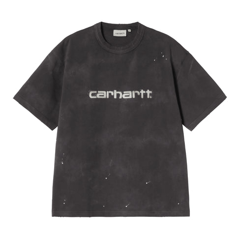 Carhartt WIP S/S Painter - Black Destroy Wash Splatter — t-shirt