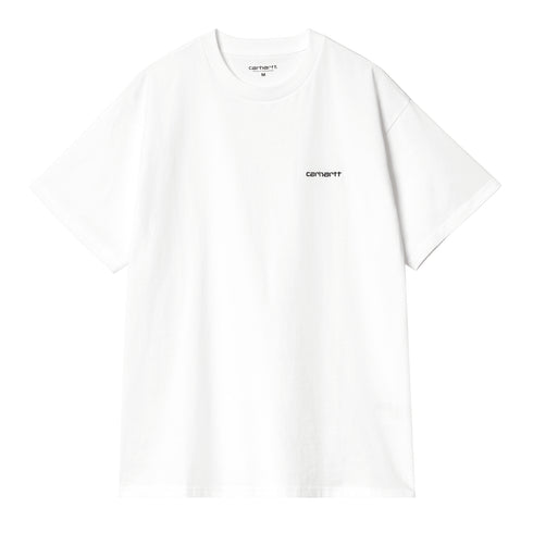 Carhartt WIP S/S Script Embroidery - White / Black — t-shirt