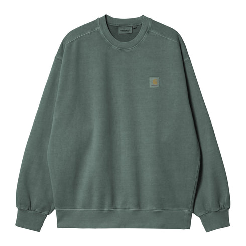 Carhartt WIP Vista Sweat - Dark Scarab Garment Dyed - Streetart.fr