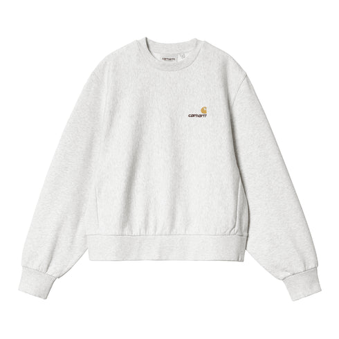 Carhartt WIP W' American Script Sweat - Ash Heather — sweatshirt