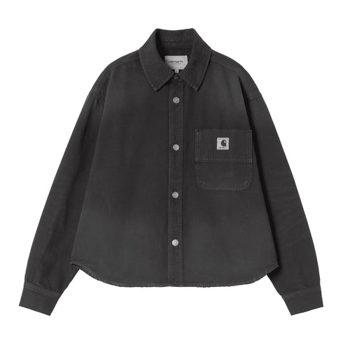 Carhartt WIP W' Georgia Shirt Jacket - Black Destroy Wash — veste