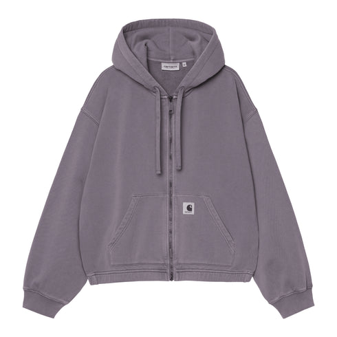 Carhartt WIP W' Hooded Hoggard Jacket - Shady Purple Garment Dyed — veste