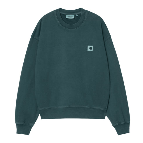 Carhartt WIP W' Nelson - Deep Lagoon Garment Dyed — sweatshirt