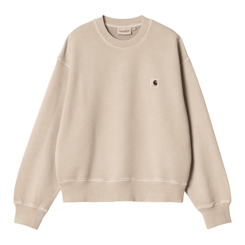 Carhartt WIP W' Nelson - Fleur De Sel Garment Dyed — sweatshirt