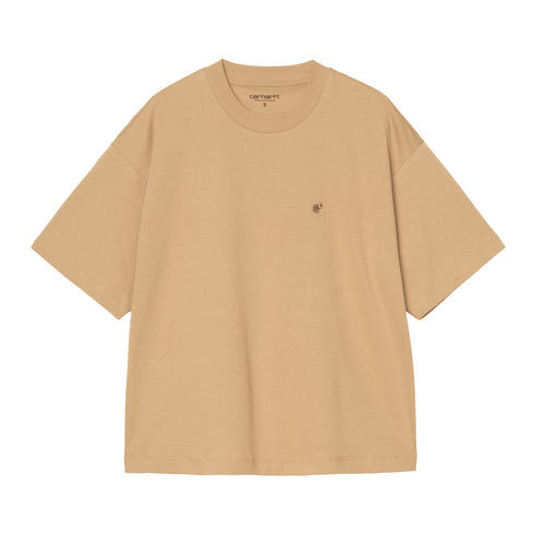 Carhartt WIP W' S/S Chester - Dusty H Brown — t-shirt