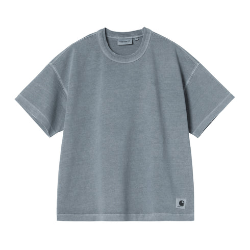 Carhartt WIP W' S/S Torion - Office Blue Grind Wash — t-shirt