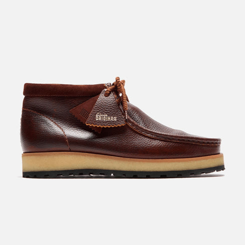 Clarks Original Wallabee Scout - Dark Tan Leather — chaussures