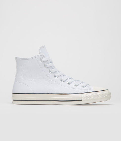 Converse Cons Ctas Pro Hi - Leather White / Gold / Egret — chaussures