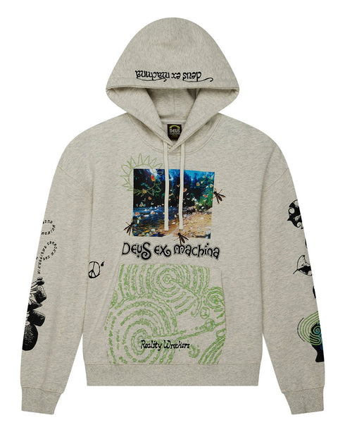 Deus Migration Hoodie - Light Grey Marle — sweat à capuche