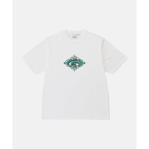 Gramicci Flames T-Shirt - White - Streetart.fr