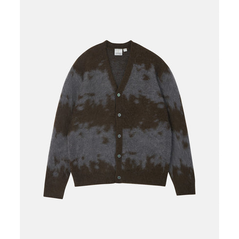 Gramicci Mohair Splatter Cardigan - Slate Splatter - Streetart.fr