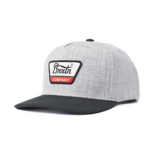 Brixton Linwood C Mp Snpk - Heather Grey / Black — casquette