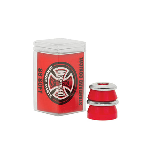 Independent Bushing (Jeu De 4) Cylinder Soft 88A Red — bushings