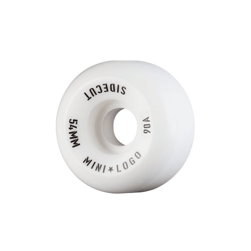 Mini Logo Wheels (Jeu De 4) 54Mm Sidecut Hybrid 3 90A - White — roues de skate