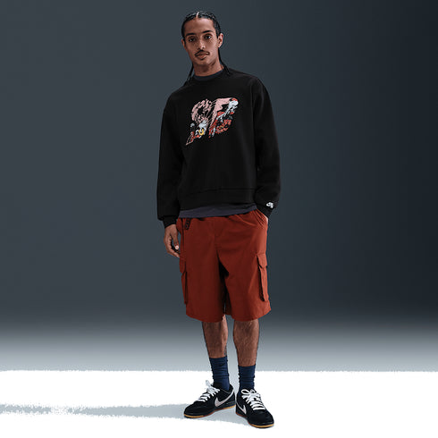 Nike SB Fleece Po Crew Ssnl Gfx - Black / White — sweatshirt