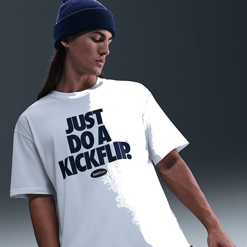 Nike SB Max90 Koston Just Do A Kickflip - White — t-shirt
