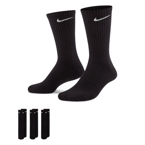 Nike SB Nk Everyday Csh Crew Sock 3 Paire - 132 Black / White Nike — chaussettes