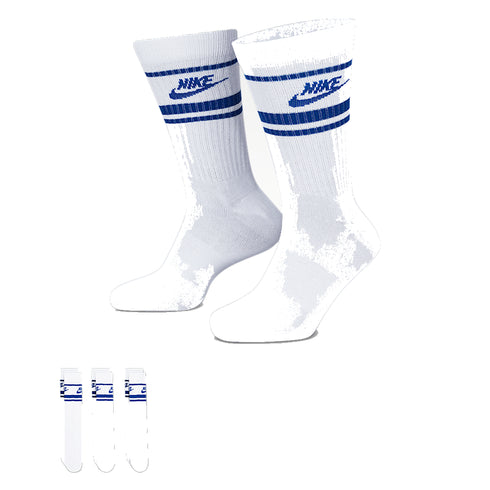 Nike SB Nsw Everyday Essential Crew - Socks White / Game Royal / White — chaussettes