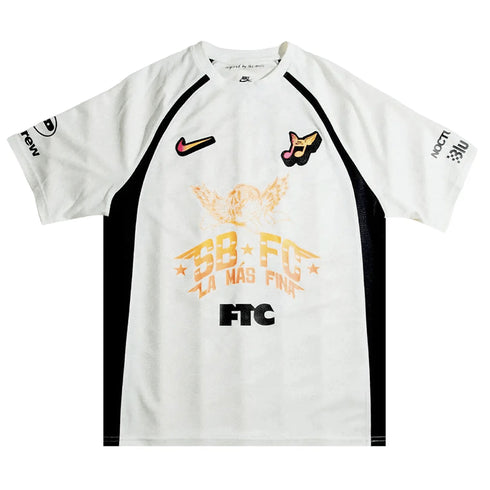 Nike SB Skate Short-Sleeve Jersey World Cup Club 58 - Sail / Black - Streetart.fr