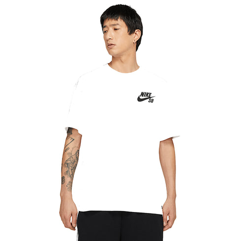 Nike SB Tee Logo Lbr - White / Black — t-shirt