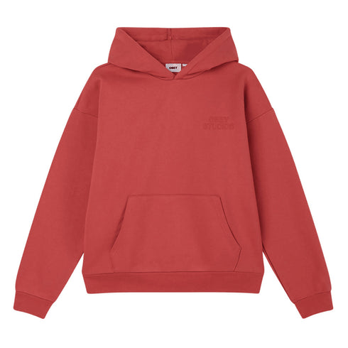 Obey Obey Studios Extra Heavy Hoodie - Mineral Red - Streetart.fr
