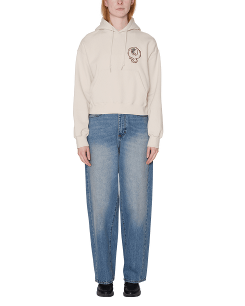 Obey Womens Dove Cropped Hood - Birch — sweat à capuche