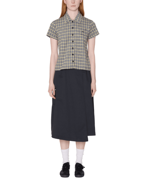 Obey Womens Lila Micro Check - Yellow Multi — polo