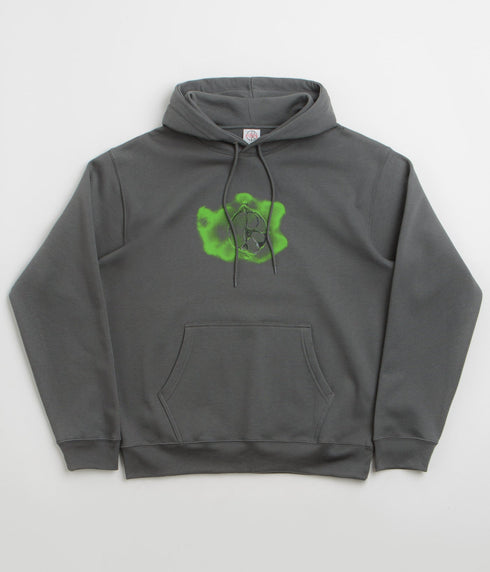 Polar Dave Hoodie Metal Logo - Graphite — sweat à capuche Polar Skate Co.