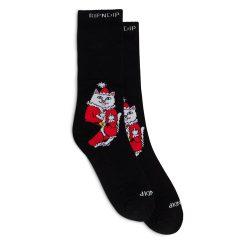 Ripndip Lord Santa Christmas Stocking Black — décoration