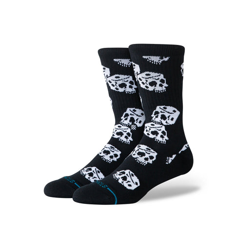 Stance Die Up Crew Socks - Black - Streetart.fr