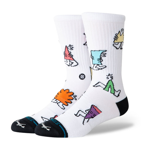Stance Shape Shifter Crew Socks - White - Streetart.fr
