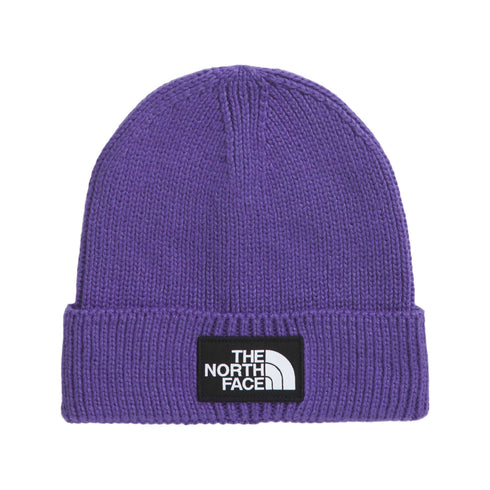The North Face Tnf Logo Box Cuffed Beanie - Peak Purple - NF0A8CHENL41