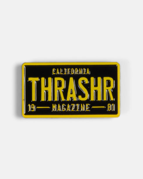 Thrasher Pin License Plate Val — décoration