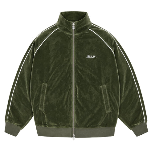 Jacker - Velvet Track Jacket - Green
