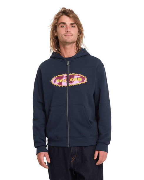 Volcom Clairvoyance Sweat Zip - Marine - Streetart.fr