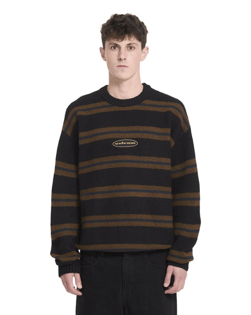 Volcom Striperstand Sweater - Black - Streetart.fr